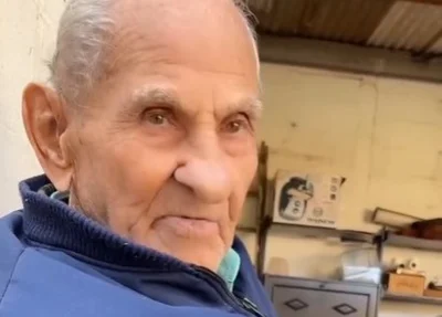 Vovô Anésio em vídeo publicado dias antes de sua morte