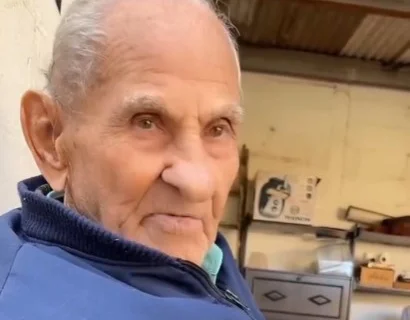 Vovô Anésio em vídeo publicado dias antes de sua morte