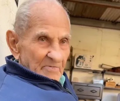 Vovô Anésio em vídeo publicado dias antes de sua morte