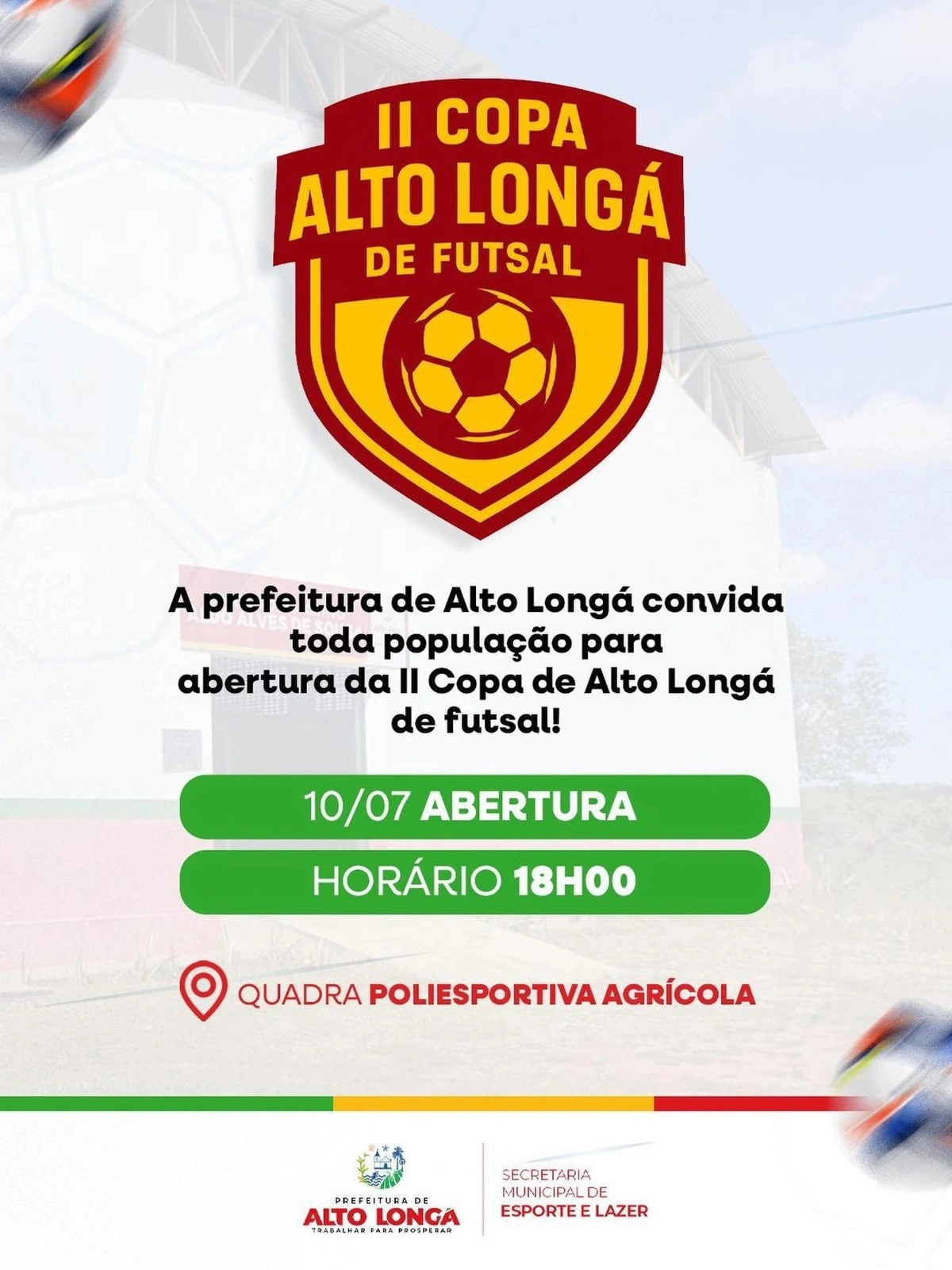 2ª Copa Alto Longá de Futsal começa nesta sexta-feira