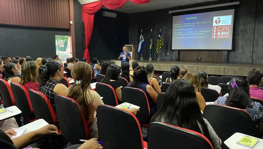 A capacitação foi promovida pela Prefeitura de São João do Arraial em parceria com o COREN-PI