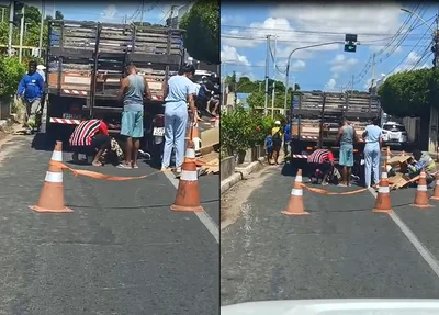 Acidente deixa casal ferido no Mocambinho