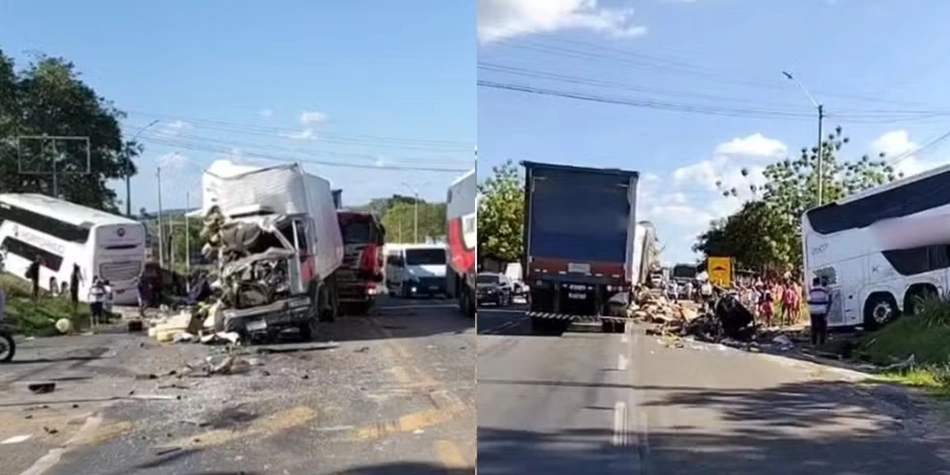 Acidente na BR 343 em Água Branca