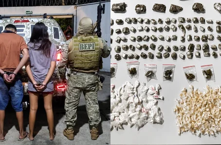 Adolescentes apreendidos com drogas em Altos