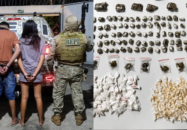 Adolescentes apreendidos com drogas em Altos