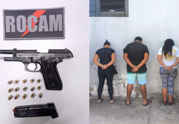 Arma de fogo foi localizada durante abordagem em posto de combustíveis