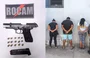 Arma de fogo foi localizada durante abordagem em posto de combustíveis
