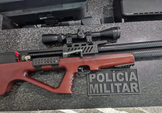 Arma foi apreendida pela Polícia Militar do Piauí