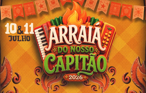 Arraiá do Nosso Capitão 2026 começa nesta sexta-feira