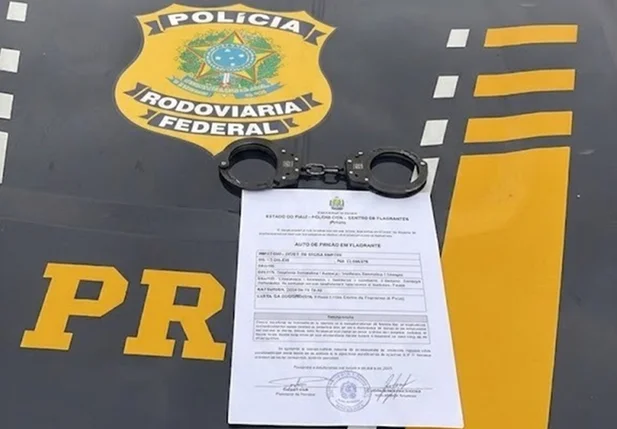 Auto de prisão em flagrante do homem que agrediu e ameaçou a mulher em Picos