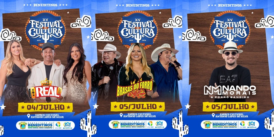 Beneditinos realiza XV Festival da Cultura com grandes atrações