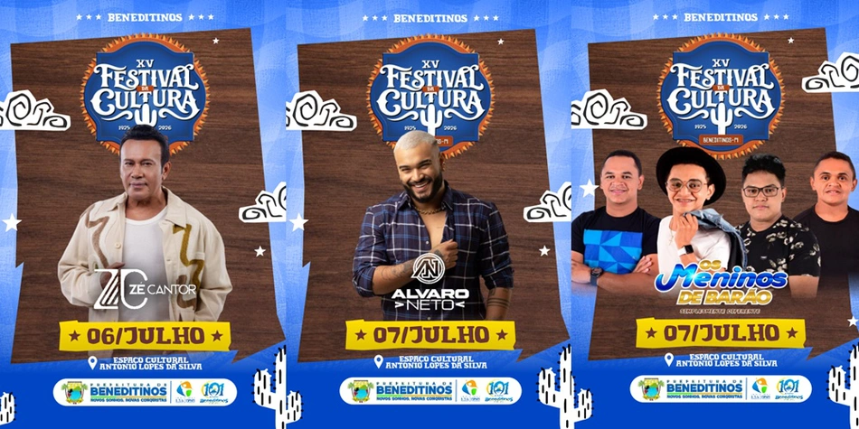 Beneditinos realiza XV Festival da Cultura com grandes atrações
