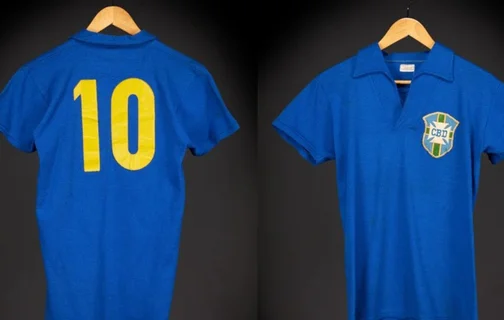 Camisa usada por Pelé na final da Copa de 1958 é vendida por R$ 25 milhões