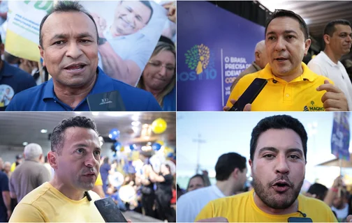 Candidatos do Republicanos durante convenção em Teresina