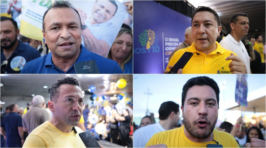 Candidatos do Republicanos durante convenção em Teresina