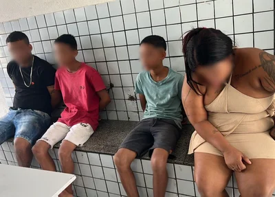 Casal e adolescentes foram conduzidos a Central de Flagrantes em Teresina