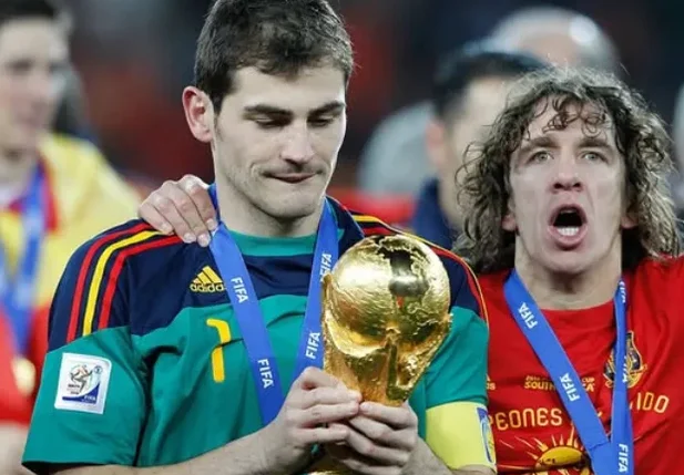 Casillas foi campeão pela Espanha em 2010