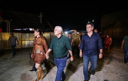 Ciro Nogueira com Ivanária Sampaio e Themístocles Filho