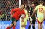 Cristiano Ronaldo celebra seu gol, o segundo de Portugal sobre a Espanha na final da Nations League