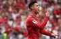Cristiano Ronaldo comemora gol contra o Uzbequistão
