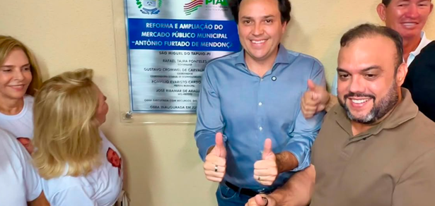 Deputado Ziza Carvalho participa da entrega do novo Mercado Público de São Miguel do Tapuio