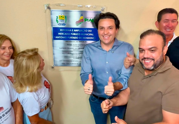 Deputado Ziza Carvalho participa da entrega do novo Mercado Público de São Miguel do Tapuio