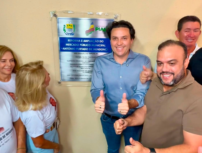 Deputado Ziza Carvalho participa da entrega do novo Mercado Público de São Miguel do Tapuio