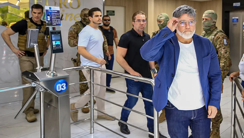 Douglas Fonseca sendo preso