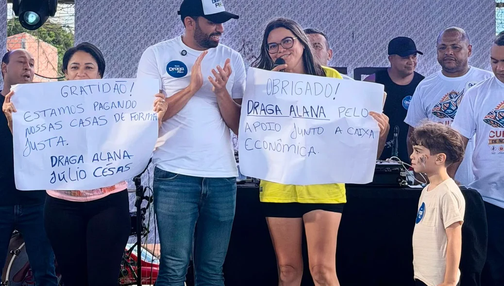 Draga Alana reúne moradores no Portal da Alegria e recebe homenagem de famílias do Torquato Neto