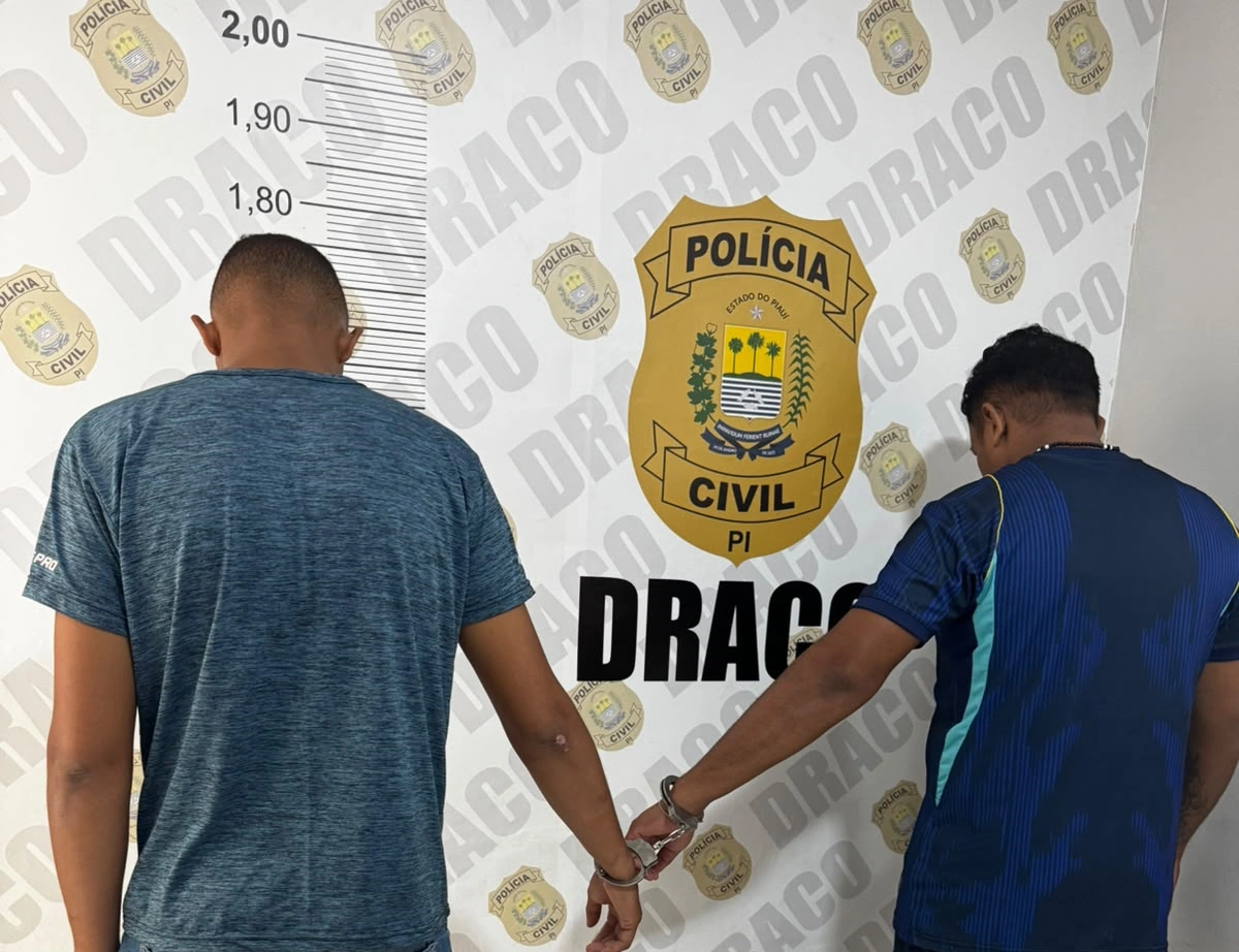 Dupla foi presa acusada de tentar matar policial militar em Teresina