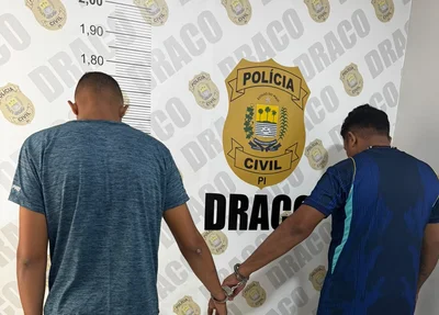 Dupla foi presa acusada de tentar matar policial militar em Teresina