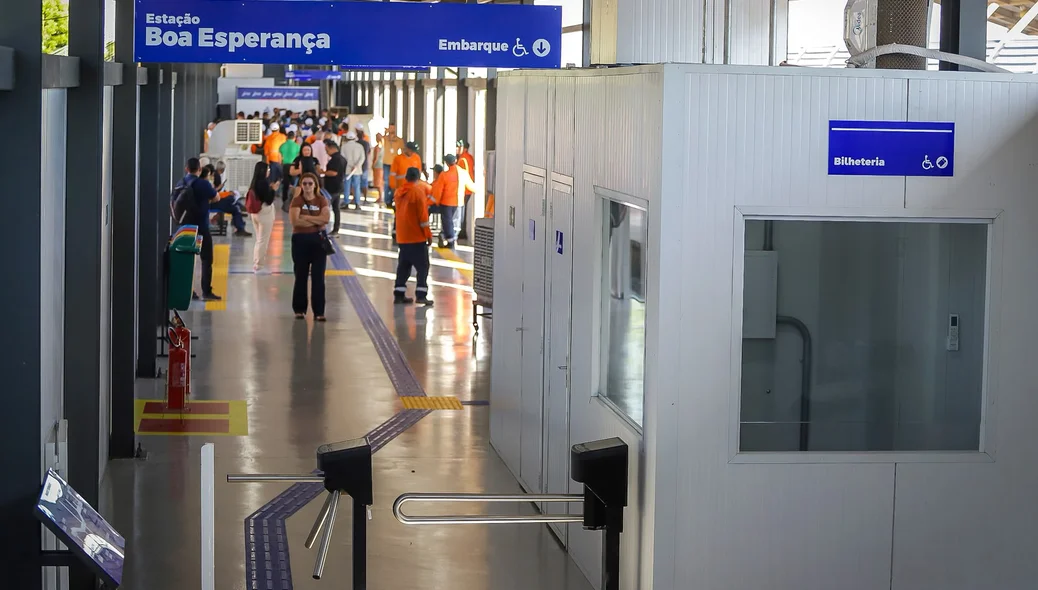 Embarque da Estação Boa Esperança inaugurada nesta quarta-feira