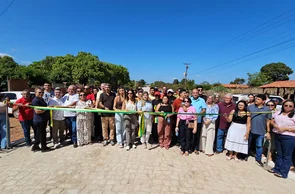 Entrega de pavimentação em Nossa Senhora de Nazaré