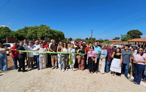 Entrega de pavimentação em Nossa Senhora de Nazaré