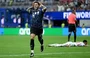 Enzo Fernández, da Argentina, comemorando o gol marcado sobre a Inglaterra