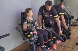 Exercício de pernas