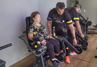 Exercício de pernas
