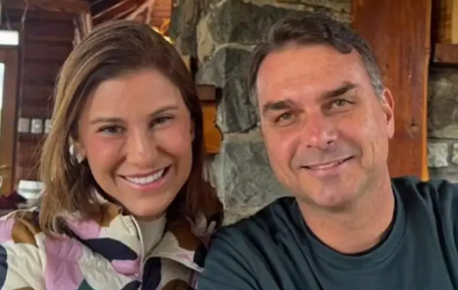 Fernanda Bolsonaro e Flávio Bolsonaro