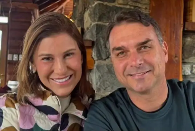 Fernanda Bolsonaro e Flávio Bolsonaro