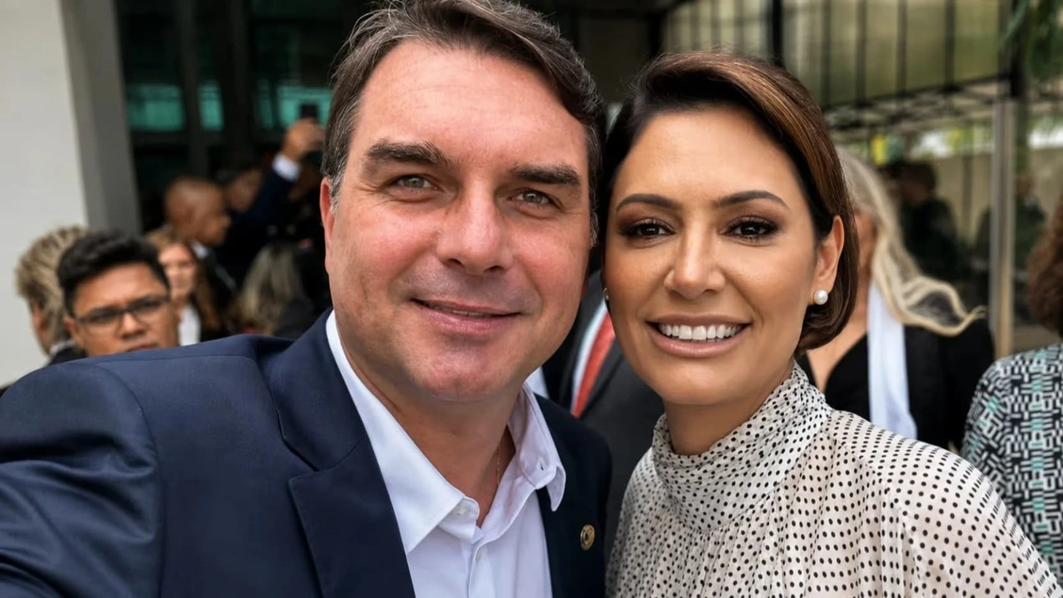 Flávio Bolsonaro diz não ter mais relações com Michelle Bolsonaro