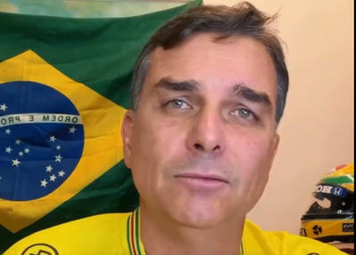 Flávio Bolsonaro em vídeo nas redes sociais