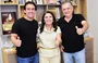 Flávio Nogueira, a prefeita Maninha Fontenele e o deputado Flávio Júnior acompanharam o encerramento do festival