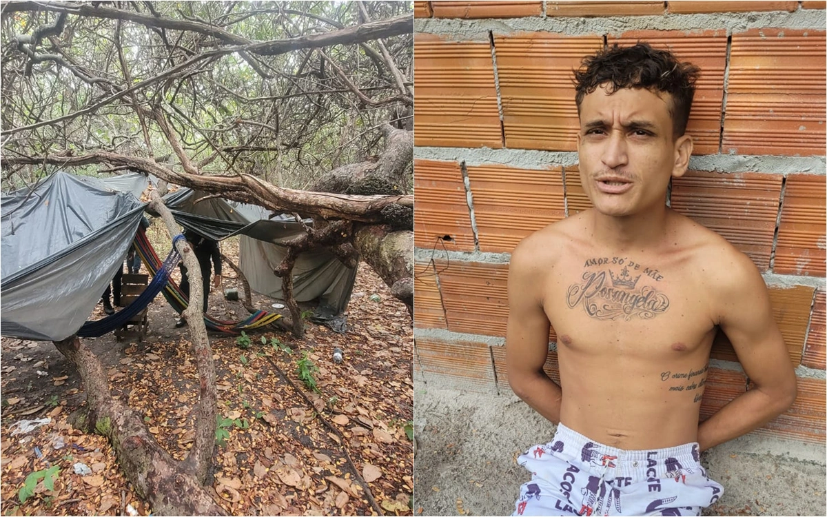 Foragido foi encontrado em acampamento na zona rural de Cajueiro da Praia