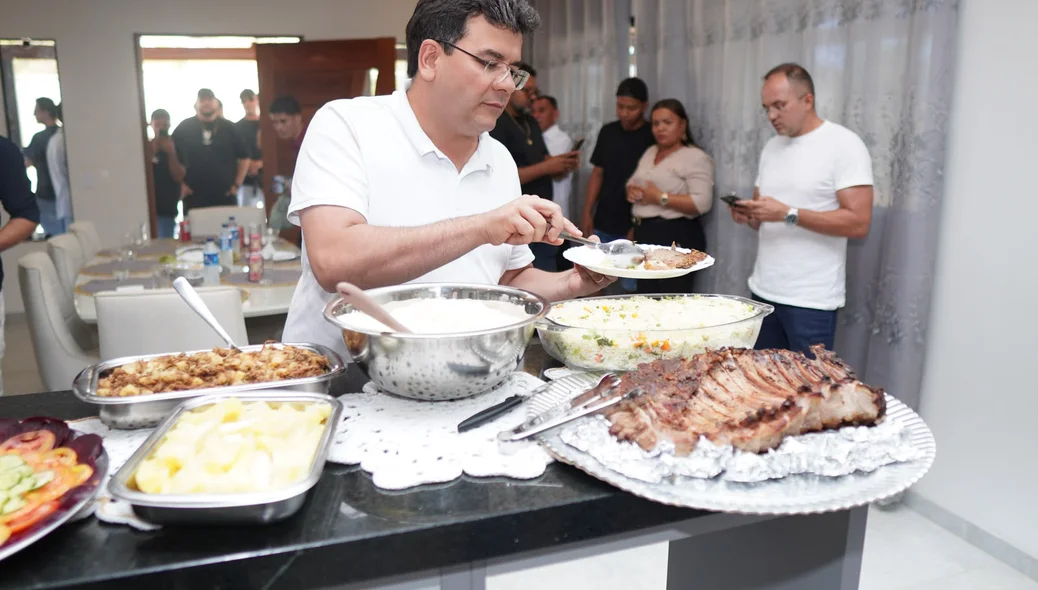 Governador foi recebido com um jantar