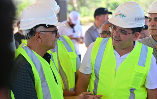 Governador Rafael Fonteles vistoria obras do Parque de Eventos em Ribeiro Gonçalves