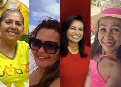 Helena Ferreira de Freitas Santos, Núbia Alves Brito, Marinalva Alves da Silva e Maria Fatima Boaventura