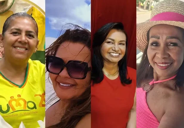Helena Ferreira de Freitas Santos, Núbia Alves Brito, Marinalva Alves da Silva e Maria Fatima Boaventura