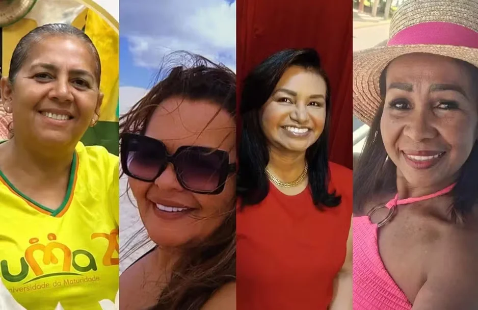 Helena Ferreira de Freitas Santos, Núbia Alves Brito, Marinalva Alves da Silva e Maria Fatima Boaventura