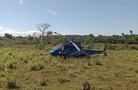 Helicóptero faz pouso forçado em José de Freitas