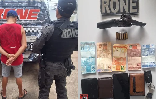 Homem é preso com revólver e munições durante blitz na zona sudeste de Teresina